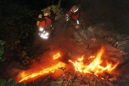 Flammen abl&ouml;schen