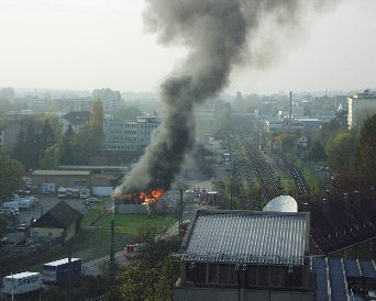 Schuppenbrand Feuer
