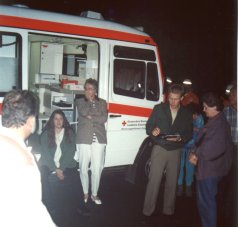 Die Bewohner beim Rtw